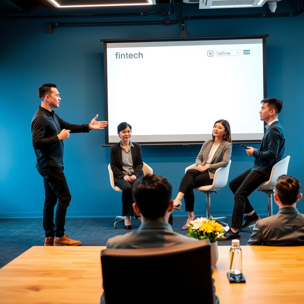 Fintech startup pitch event in Kuala Lumpur