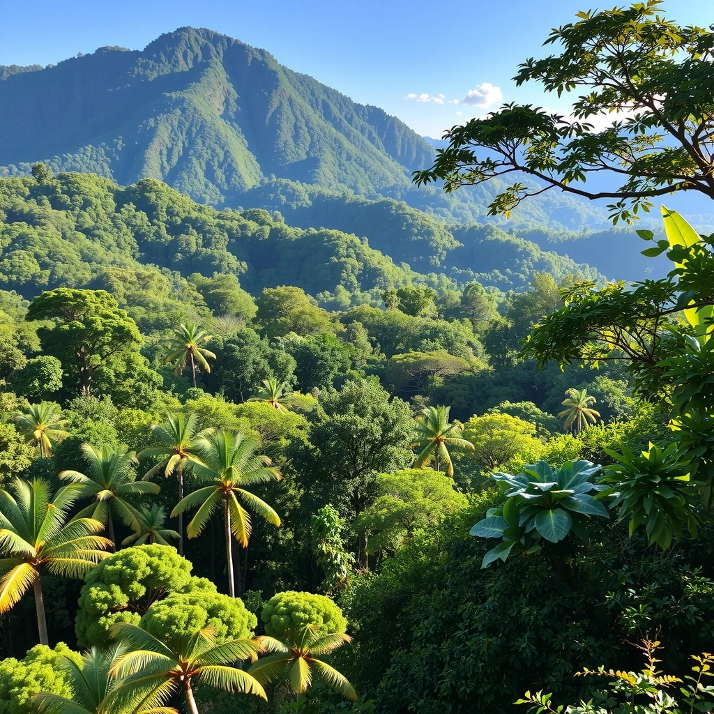 Malaysian rainforest conservation with wildlife